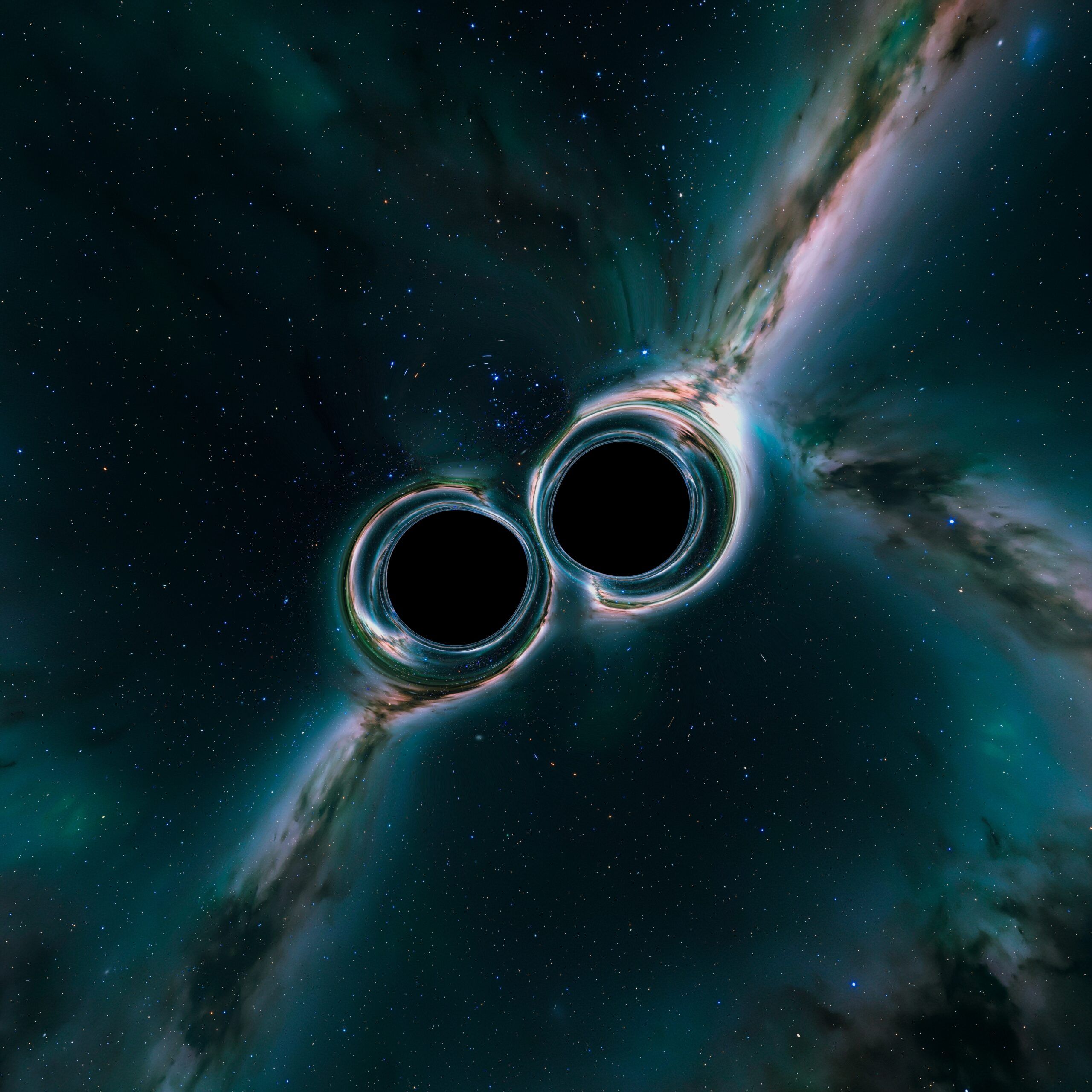 Two merging black holes